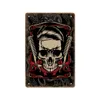 Barbearia de barbearia aberta tatuagem fechada poster metal lata sinal barbeiro placa de metal pintura placas decorativas placas de parede sinais 30x20cm w03