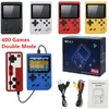 Portátil duplas retro mini console de videogame de mão com 400 jogos clássicos 8 bits 3,0 polegadas colorido LCD Display Suporte dois jogadores AV Saída para crianças Presente