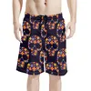 Мужские шорты de muertos calavera pantalones cortos playa verano color vistoso gimnasio para el hogar nuevo 230308