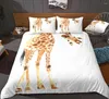 Bedding Sets Kids Animal Duvet Cover Set Dog Giraff Bed Linen Girls Boys Home Textiles Water Color Microfiber Bedclothes