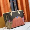 3A Tote Handbags Old Flower Flower Flood Bag Bag Women Handbag Freft Classic Letter 46381 40995 Silk Screen Leather