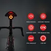 Luzes de bicicleta Cycforce Bicycle luzes traseiras inteligentes Freio de indução inteligente Aviso de carregamento USB Aviso à prova d'água Mtb Road Night Cycling