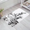 Carpets Bamboo Chinese Ink Painting Design Plant Kitchen Doormat Bedroom Bath Floor Carpet House Hold Door Mat Area Rugs Home Decor