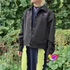 Erkek Ceketler Siyah İğneler Erkek Kadınlar Mor Stripe Kelebek Nakış Awge İğneleri Palet Ceket High Street Outerwear Coats 230309