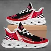 Aangepaste doe -het -zelf schoenen Running Shoes College Sports League All Teams Fans Designer Custom Print Shock Absorptie Heren Dames Sports sneakers buitenschoenen