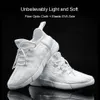 Sneakers Unclejerry Fiber Optic Shoes For Children Boys Girls Led USB uppladdningsbar ljus upp vuxen lättvikt 230309