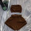 Dwuczęściowe spodnie damskie Casualna bawełniana odzież sportowa dwuczęściowe zestawy kobiet bez rękawów