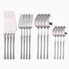 Dinnerware Sets Silver Household Cutlery Set Kitchen Stainless Steel Creative Fork Knife Spoon Flatware High Quality Utensils