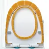 화장실 좌석 덮개 1pc 따뜻한 호박 패턴 CloseStool 매트 이중 색 욕실 액세서리 뜨개질 O-Shape Home Decor Cover