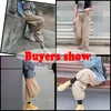 Women's Pants Capris Lucyever Fashion High Waist Cargo Pants Women Khaki Adjustable Waist Drawstring Wide Leg Pants Streetwear Hip Hop Trousers 230309