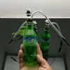 Hookahs Europe and Americaglass pipe bubbler smoking pipe water Glass bong Green glass snow water bottle