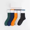 2023 5PC/BOX Mens Socks Women Men High Quality Cotton All-match Classic Ankle Hook Breathable Mixing Football Basketball Sport Stocking M1