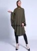 Robes décontractées 2023 Robe de femme Robe musulmane musulmane musulmane Vintage longue Boho Abaya grande taille Islam de Mode Femm vêtements en mousseline de soie