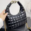 Mode kvinnors väska handväska rutig axel bärbar dubbel-syfte design axelväska