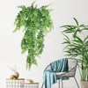 Guirlande de fleurs décoratives 85 cm artificielle verte feuille de lierre guirlande en plastique fausse plante vigne pour la fête de mariage maison jardin décoration murale