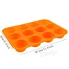 12 Grid Silicone Cake mögelkakor Kakor Mögel Matkvalitet Choklad Mögel Jelly Pudding Mold Kitchen Baking