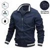 Men's Jackets Men Fashion Jacket Men Casual Windbreaker Bomber Jacket Coats Men Spring Autumn Outdoor Waterproof Slim Jackets Mens 230309