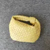 패션 수제 짠 가방 녹색 여름 어깨 레이디 Crossbody 호보 PU 매듭 핸들 캐주얼 핸드백 토트 백