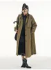 Women's Trench Coats Solid Color Pocket Single Breasted Loose 2023 Autumn Casual Fashion Temperament Match Show Thin