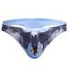 Underpants Men Underwear Briefs Sexy 3d Animal Print G-strings Breathable Pouch Gay Slip Homme