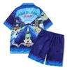 Contrôles pour hommes Summer Beach Hawaill Casa Shirt Bref Pant Set Men Women Casual Suit Casablanca 230308
