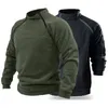 Mens Hoodies Moletons US SWAT Tactical Outdoor Polar Fleece Jaqueta Roupas Quentes Zíper Pulôver Homem Casaco À Prova de Vento Térmico Caminhadas Camisola 230308