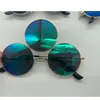 선글라스 2023 세 번째 렌즈 3 눈의 라운드 여성 금속 빈티지 태양 ​​안경 남성 패션 안경 음영 UV400