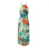 Casual Dresses Womens Summer Print Boho Long Maxi Evening Party Beach Floral Dress