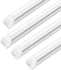 25 Pack 72W T8 LED Tüp 8ft Çift Sıralar Entegre Işıklar Ampuller 2400mm 2.4m AC85-265V 7200LM LED Dükkan Işığı