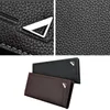 Carteras Tri-Fold Color sólido Hombres Clásico Estilo largo Titular de la tarjeta Monedero masculino Calidad Gran capacidad Cartera de lujo para