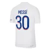 CUSTOM voetbalshirts MBAPPE HAKIMI SERGIO RAMOS 22 23 Maillots de football 2022 2023 MARQUINHOS VERRATTI PSGs mannen kids kit shirt uniformen m