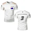 4p3r 2023 Novos camisetas de equipes f1 e feminina vendendo mclaren racing 3d impressão de estampa camisa de lazer de lazer esportiva de lazer qpj3