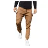 Men's Pants Ropa Hombre Mens Casual Fitness Patchwork Bodybuilding Pocket Skin Full Length Sports Pantalones Pantalon Homme