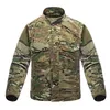 Chemises décontractées pour hommes est chemise à manches longues tactique militaires tactiques soldats uniformes haute qualité multi-poches chemises cargo vêtements de camouflage 230308