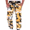 Mens Pants Joggers Camouflage Sweatpants Casual Sports Camo Full Längd Fitness Striped Jogging Trousers Cargo 230309