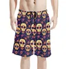 Мужские шорты de muertos calavera pantalones cortos playa verano color vistoso gimnasio para el hogar nuevo 230308