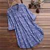 Casual Dresses Fashion Elegant Floral Dress Summer Loose Ladies Chic Spring Lady Office Female Sweet Clothing