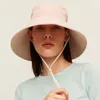 Chapeaux à large bord seau OhSunny femmes grand soleil Anti UV UPF50 casquette réglable Double face portable visière étanche 230309