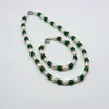 Pendientes de collar Ajuste a mano de 8-9 mm de agua dulce blanca casi redondo Pearl 8 mm joyas de moda de jade jade joyas de moda