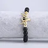 Strand Singreal Natural Stone Bracelet Мужчины ювелирные ювелирные изделия из бычья голова очарования для женщин бусин