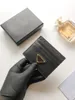 Titulares de cartão de designer de moda de marca de luxo P padrão clássico caviar atacado pequeno hardware de ouro prata mulher pequena mini carteira de couro seixo com caixa