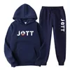 Mens Tracksuits Long Sleeve Hoodie Solid Color Printing Set Leisure Fashion Brand Casual Hooded Sportswear 230308