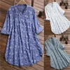 Casual Dresses Fashion Elegant Floral Dress Summer Loose Ladies Chic Spring Lady Office Female Sweet Clothing