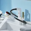 Banyo Lavabo Musetleri Havza Karıştırıcı Pirinç LED açık beyaz/gri tek tutamaklı soğuk çekme sıcaklığı ekran