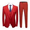 Men's Suits Three-piece Men's Suit 2023 Fashion Korean Version Of The Self-cultivation Casual Work Comfort