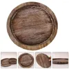 Plates Kitchen Rustic Wooden Tray Candle Holder Multi-purpose Lightweight Wear-resistant For Farmhouse