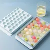 Ice Cream Tools Kitchen Plastic Molds Ice Tray Round Ice Molds Home Bar Party Use Round Ball Ice Cube Makers DIY Ice Cream Mould kitchen Tool Z0308