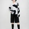 Women's Sweaters Women Milk White Knit Lazy Sweater Street AestheticThick Clothes 2023 Spring Kawaii Loose Body Woman Vintage Pull Wear