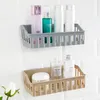 Mensole da bagno 1 pz Mensola da bagno Adesivo da bagno Rack di stoccaggio Cucina Decorazione domestica Angolo Doccia Mensola Rack Rack di stoccaggio Accessori 230309