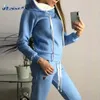 Women's Two Piece Pants Winter Fleece Suit For Ladies Casual Tracksuit Warm Clothing Hooded Pullover Top And Sets Comfort Sports Outfits